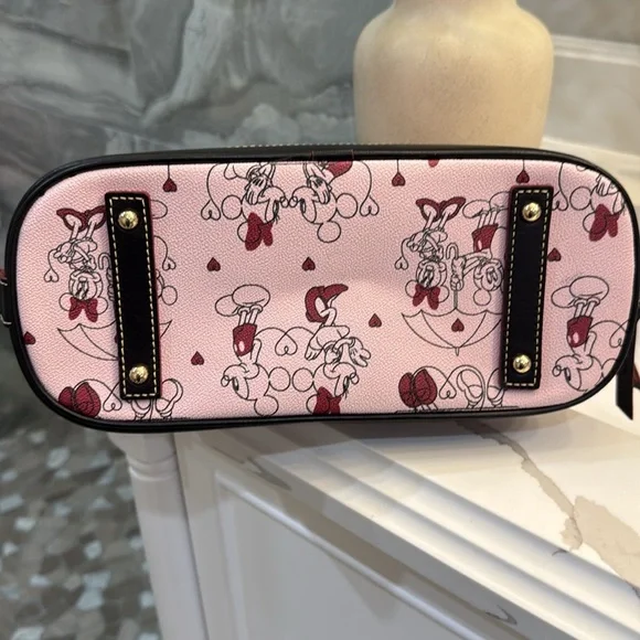 Dooney and Burke Disney Micky & Minnie Satchel, like new. FREE GIFT W/ purchase - Picture 6 of 14